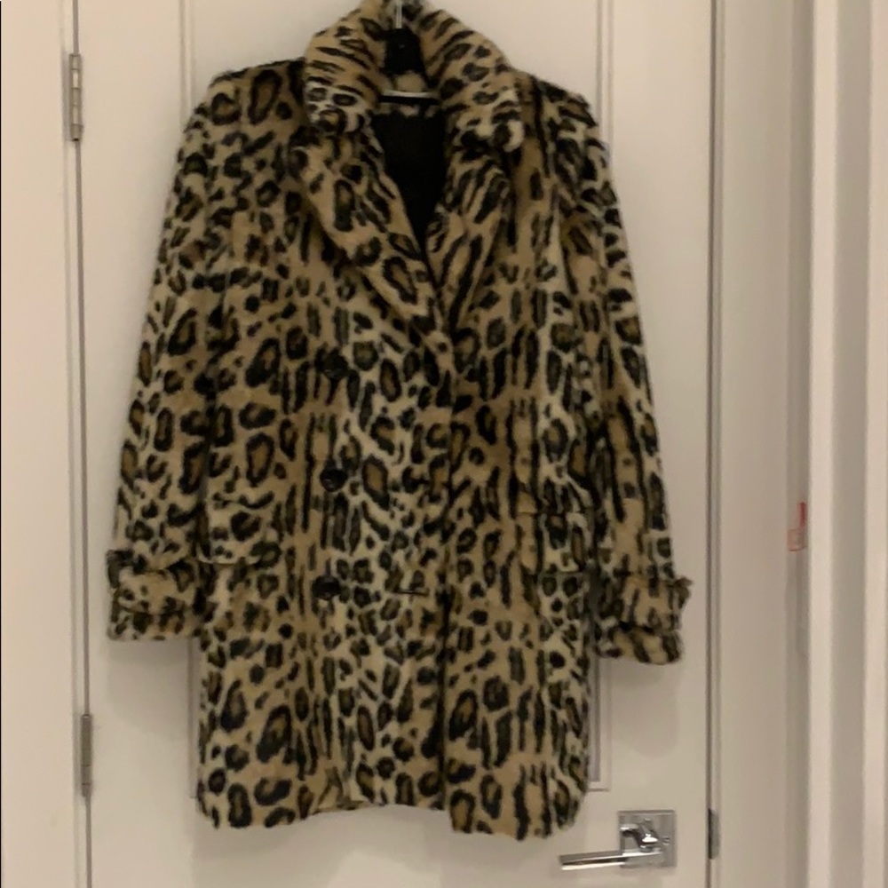 Alice and Olivia Montana Leopard Coat